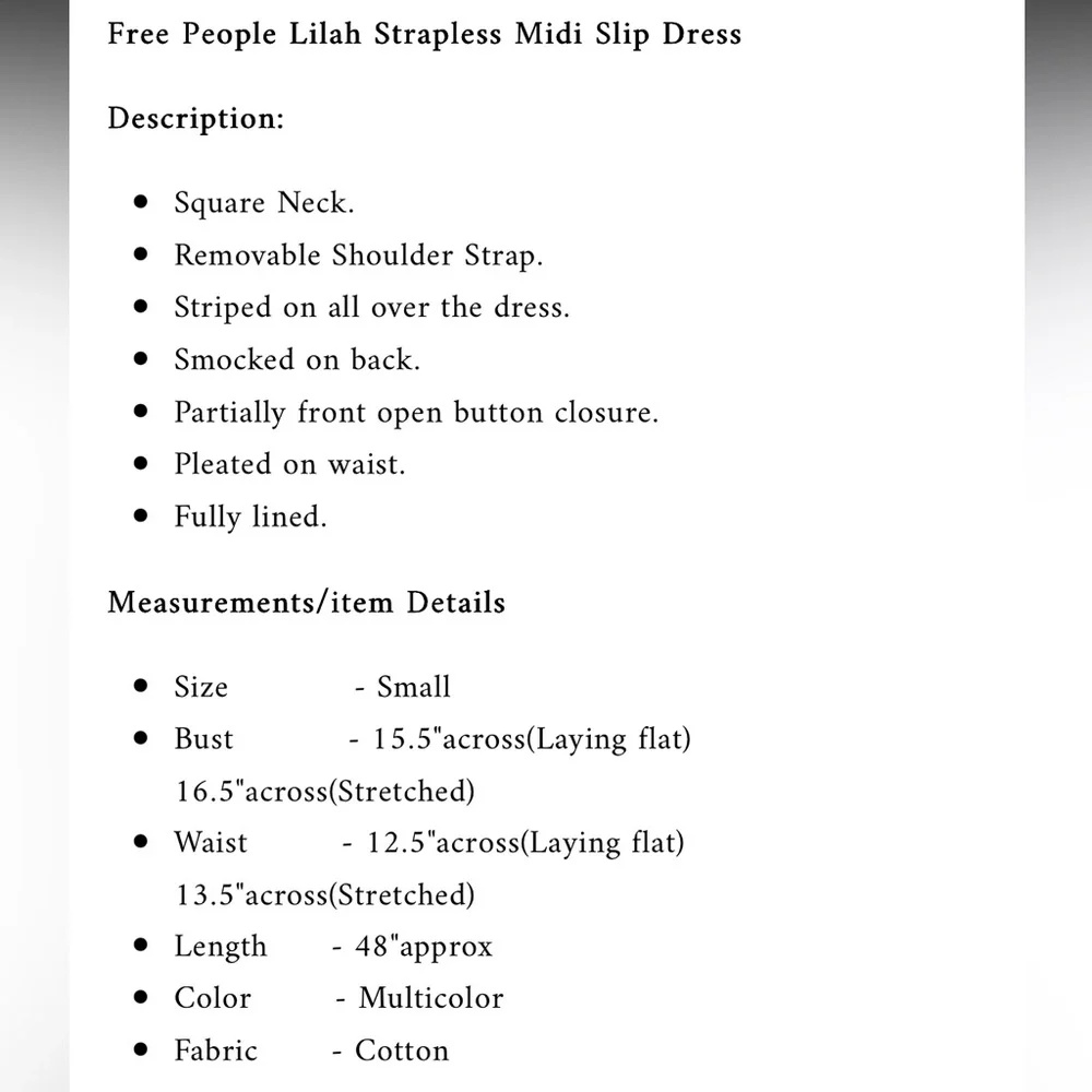 Free People Lilah Strapless Midi Slip Dress Option to add straps. - Picture 10 of 10